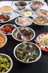 Crepe topics in a bowls