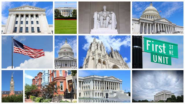 Washington DC travel collage