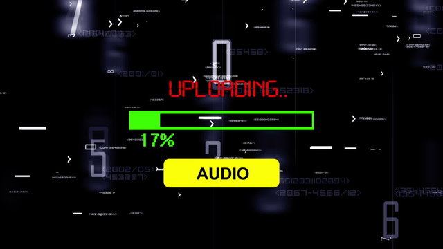 Upload audio files progress bar 