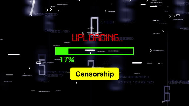Upload censorship progress bar 