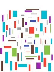 Vector illustration image squares, red, violet,