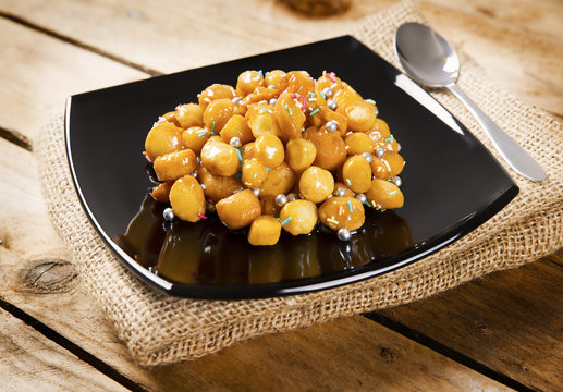 Struffoli Christmas cake typical Neapolitan
