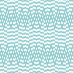 Elegant seamless pattern of white and blue horizontal zigzag