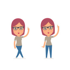 Intelligent and Clever Character Girl Designer visited great ide