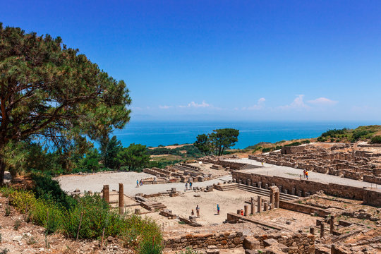 Archaeological site of ancient Kameiros on the Island of Rhodes.