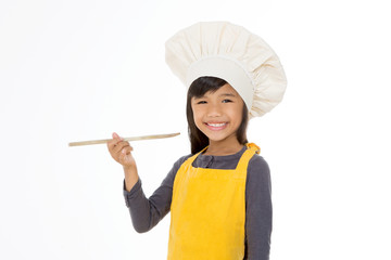 happy little chef smiling
