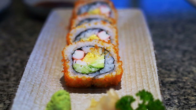Futomaki, famous Japanese cuisine roll sushi 