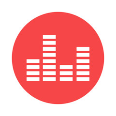 Music cardiogram icon