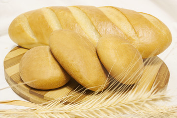 The bread on the table