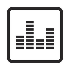 Music cardiogram icon