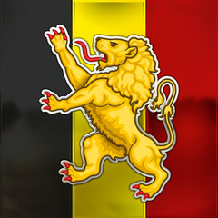 belgium coat of arms and flag