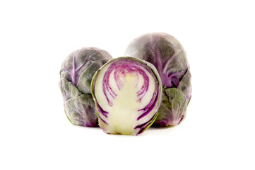 Purple brussels sprouts