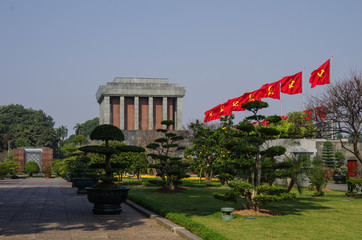 Ho Shi Min mausoleum in Hanoi city