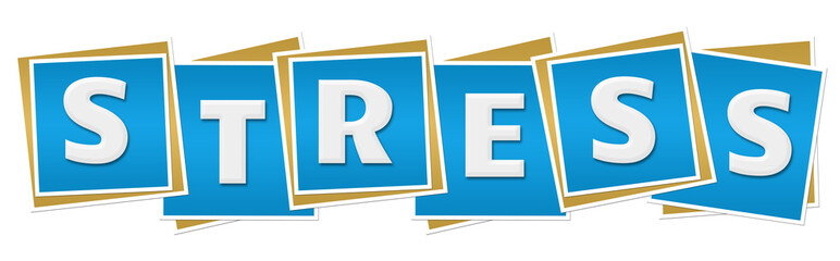 Fototapeta premium Stress Blue Squares 