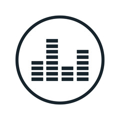 Music cardiogram icon