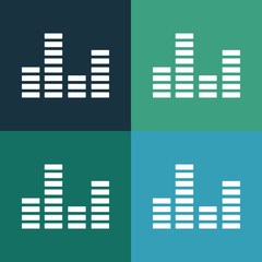 Music cardiogram icon