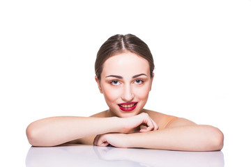 Obraz premium Portrait of beautiful young girl.