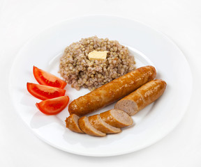 sausages a grill