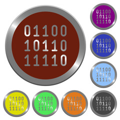Color binary code buttons
