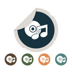 Obraz premium Vinyl record icon