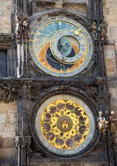 Astronomical clock tower in Prague's  - Czach