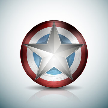 America shield button