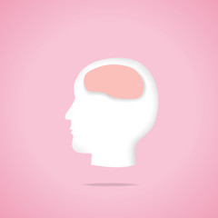 Head with empty brain 