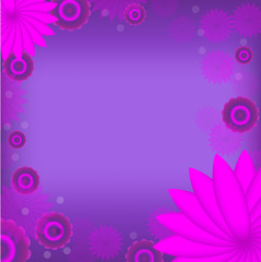 Violet flower abstract background