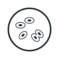 Blood corpuscles icon