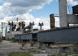Obraz premium Bridge construction site