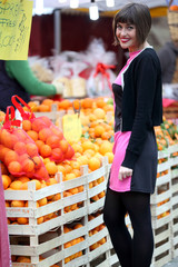 Young woman in shopping