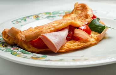 scrambled eggs with vegetables