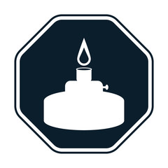 Gas burner icon
