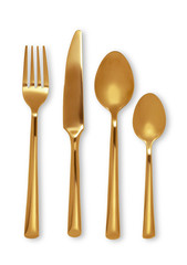 gold Cutlery set