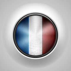 France metallic button