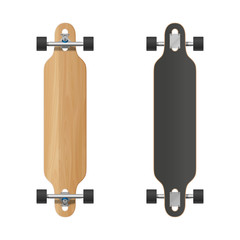 Longboard vector illustration.