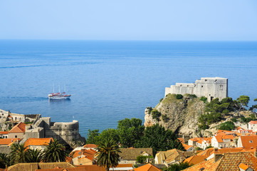 Segelschiff vor Dubrovnik