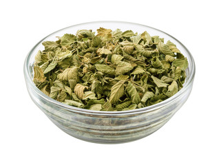 Oregano in a Glass Bowl