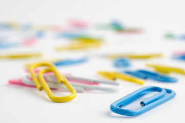 Colorful paper clips