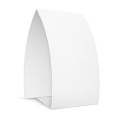 Plate Advertising POS POI Stand Banner. Illustration Isolated On White Background. Mock Up Template Ready For Your Design. Vector EPS10