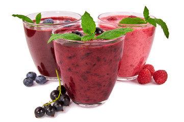 Colorful smoothies