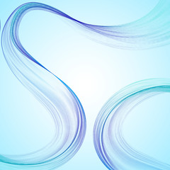 Abstract colorful waves