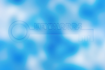 KEYWORD word business concept on blur background