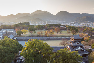 Fototapeta na wymiar Kumamoto Castle , Kumamoto in Kumamoto Prefecture