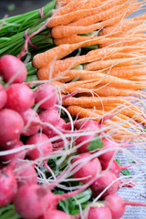 fresh carrot and beetroot,Close up image of fresh carrot and beetroot background