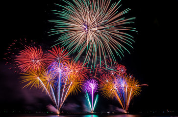 International Fireworks Festival at Pattaya, Thailand