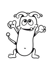 monster funny happy