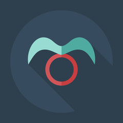 Flat modern design with shadow icons Taurus