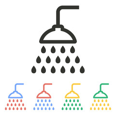 Shower - vector icon.