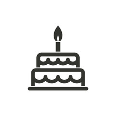 Cake - vector icon.